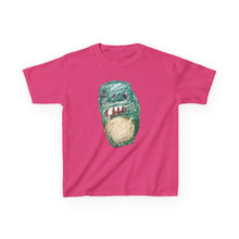 Load image into Gallery viewer, Dinosaur Shark Kids T‑Shirt — Cute Roaring Dino Illustration Tee