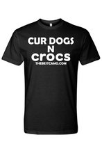 Load image into Gallery viewer, cur dogs n crocs white print