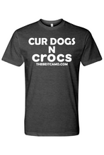 Load image into Gallery viewer, cur dogs n crocs white print