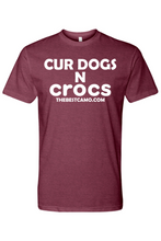 Load image into Gallery viewer, cur dogs n crocs white print
