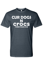 Load image into Gallery viewer, cur dogs n crocs white print