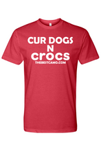 Load image into Gallery viewer, cur dogs n crocs white print