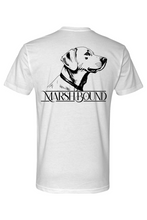 Load image into Gallery viewer, marsh bound dog t-shirt dark print