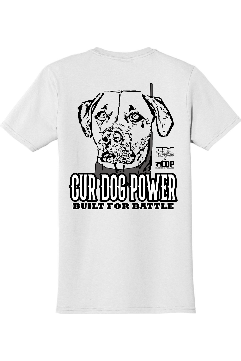 White best sale cur dog