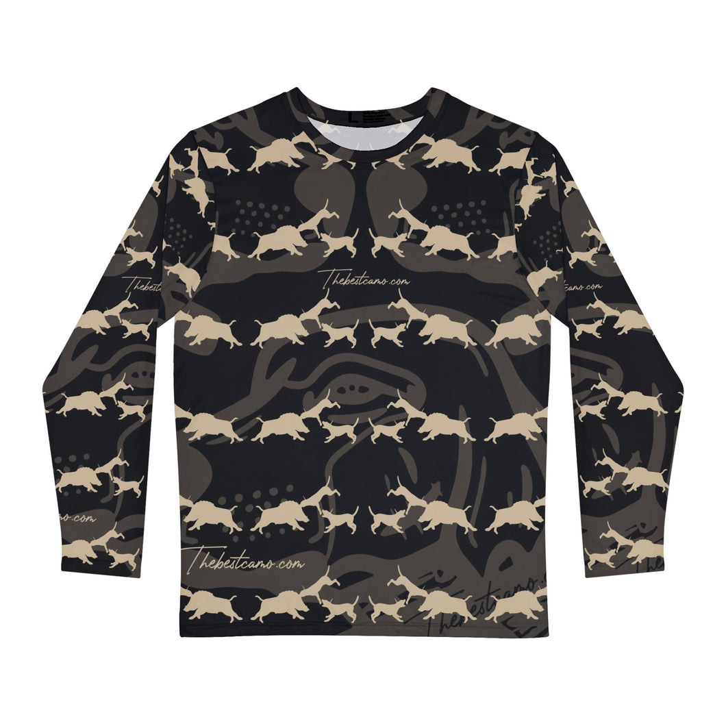 black long sleeve dri fit shirt great for the outdoors