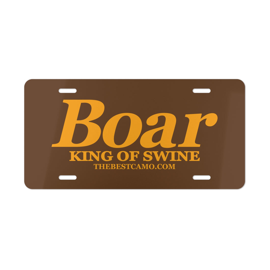 Boar Vanity Plate