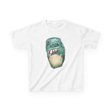 Load image into Gallery viewer, Dinosaur Shark Kids T‑Shirt — Cute Roaring Dino Illustration Tee
