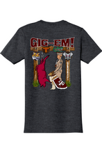 Load image into Gallery viewer, gig em dark color t-shirts
