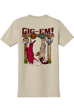 Load image into Gallery viewer, gig em light color t-shirts
