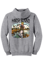 Load image into Gallery viewer, marsh bound trump dark print hoodie
