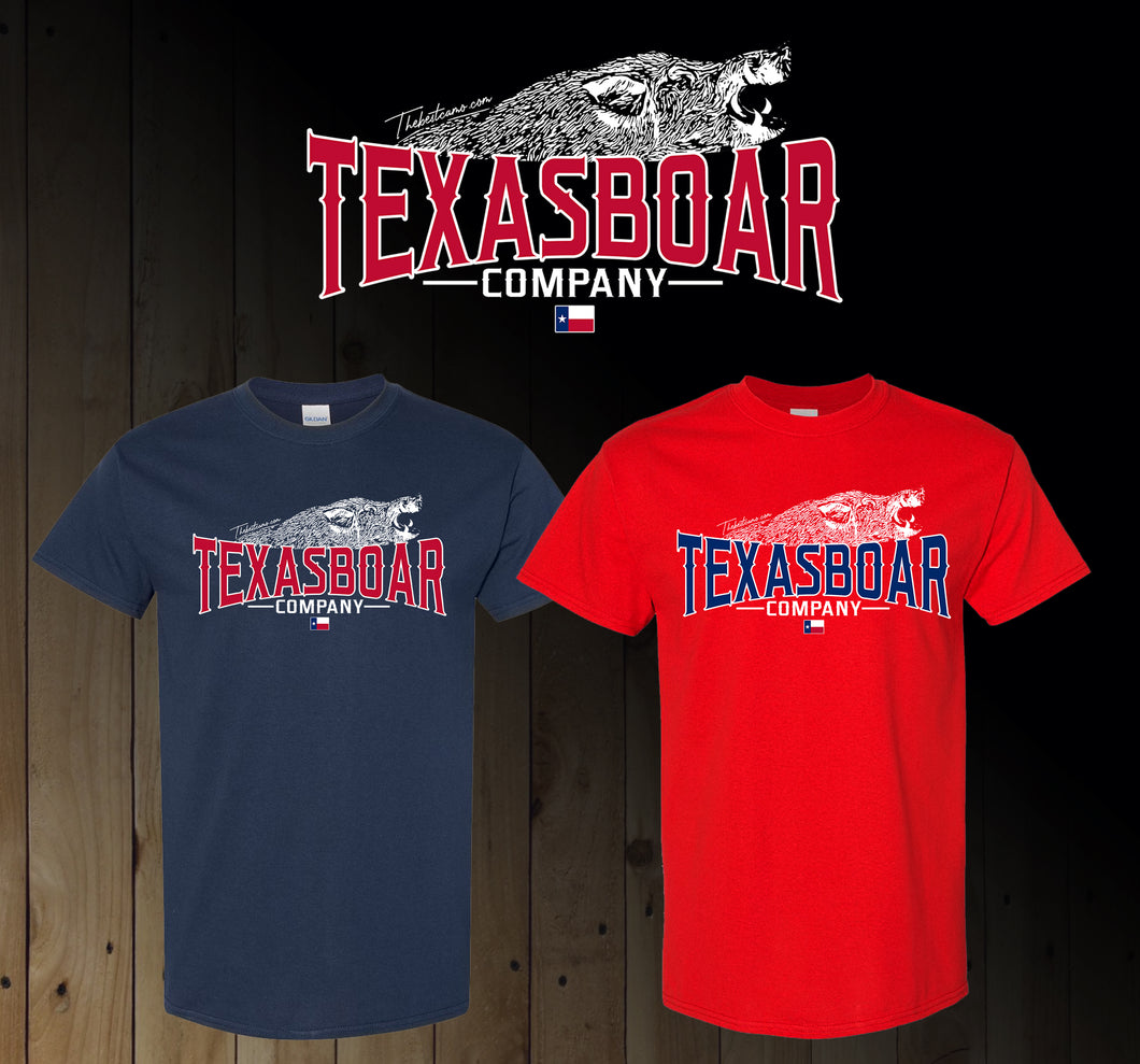 texas boar company red t-shirt